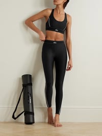 Image 2 of Alo leggings and bra set Black 