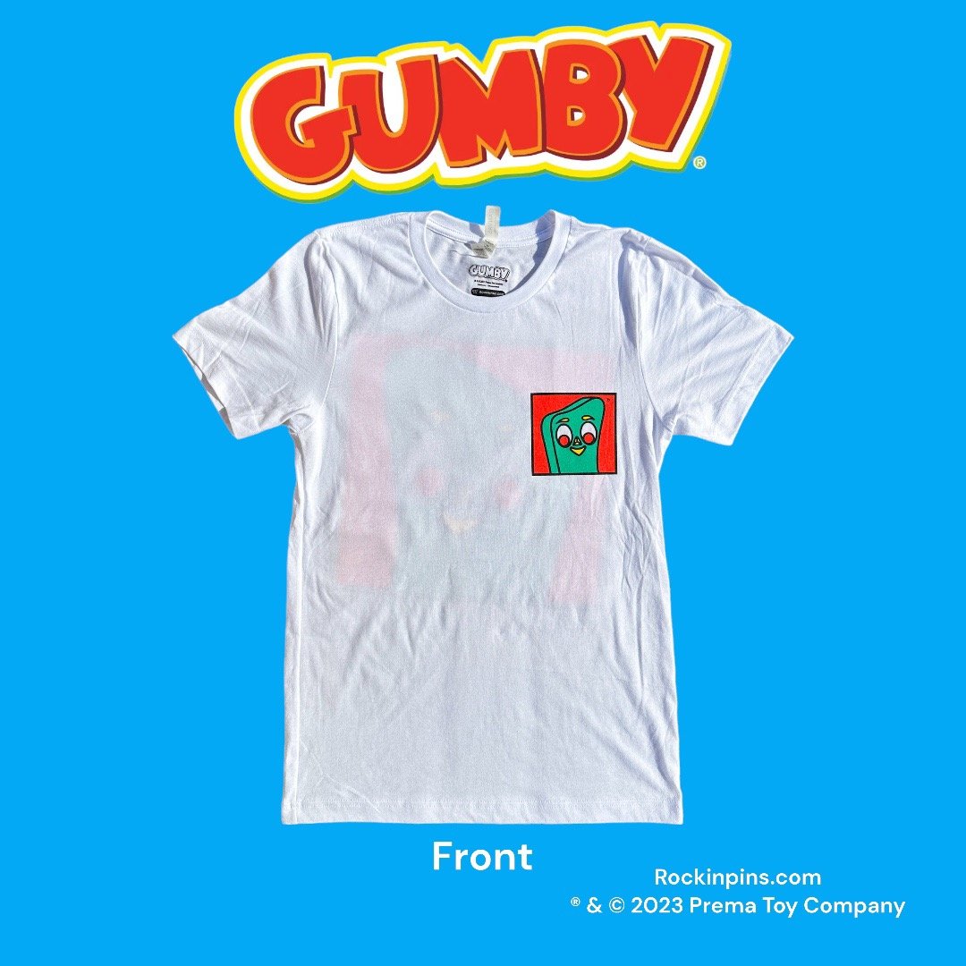 Gumby - Gumby Square T Shirt | Rockin Pins