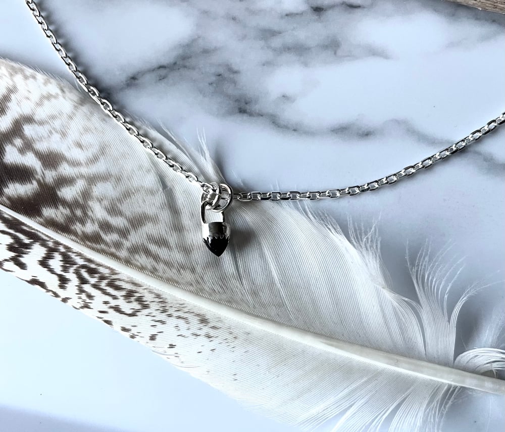 Handmade Sterling Silver Smoky Quartz Bullet Point Pendant