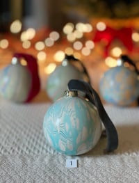 Image 2 of Marbled Ornaments - Yuletide