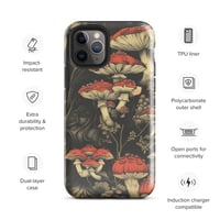 Image 4 of Dark Cottagecore Goth Inspired Vibrant Mushroom Tough Case for iPhone®