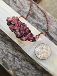 Image 2 of Rhodochrosite raw specimen necklace