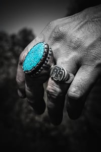 Image 6 of Ice Blue #8 Ring 