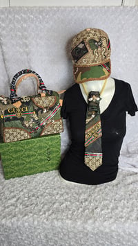 Image 2 of Multi Order Camo bag Hat & Tie, Earrings & 4 Stack, Boots