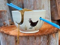 Image 4 of Hen decorated STRING bowl