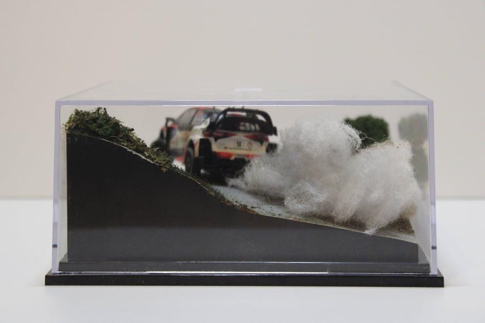 Image of Rally Diorama 1/43 scale Latvala Finland Toyota Yaris Art Piece WRC