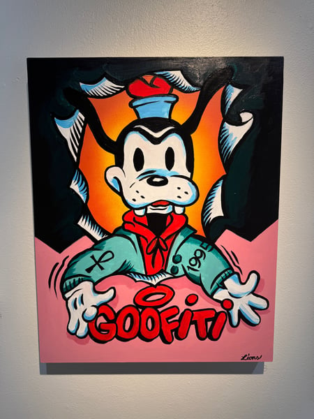 Image of GOOFY MASH UP ORIGINAL PAINTING 