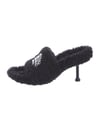BALENCIAGA PARIS SHEARLING SANDAL