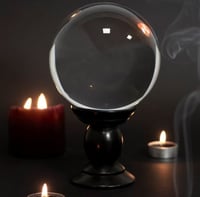 Image 4 of Large Coloured Crystal Ball on stand, Different Colours to Choose From