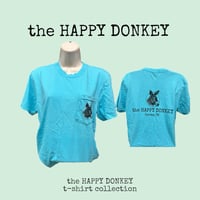 LAGOON BLUE  Comfort Colors The Happy Donkey T-Shirt copy copy copy