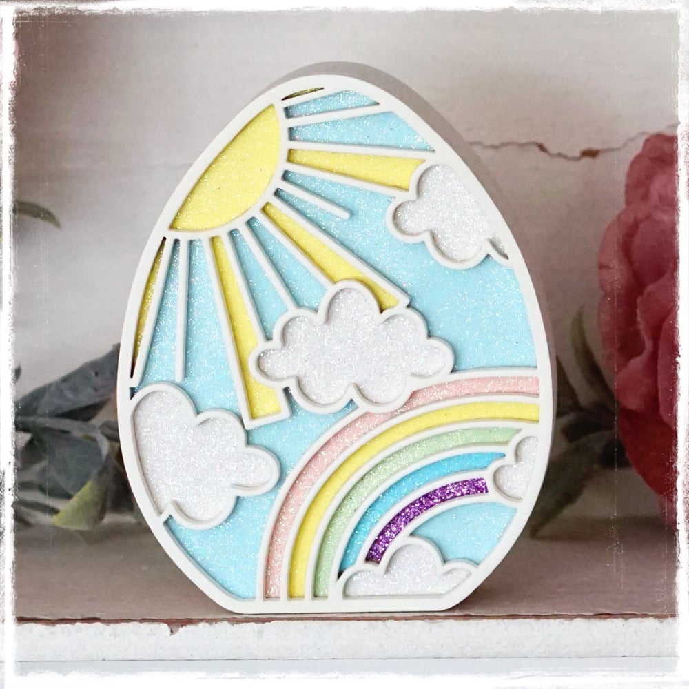 Image of PREORDER Rainbows And Sunhine Egg Large