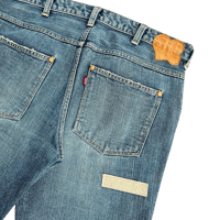 Image 3 of '04 Number (N)ine "Give Peace A Chance" Denim Shorts - 34