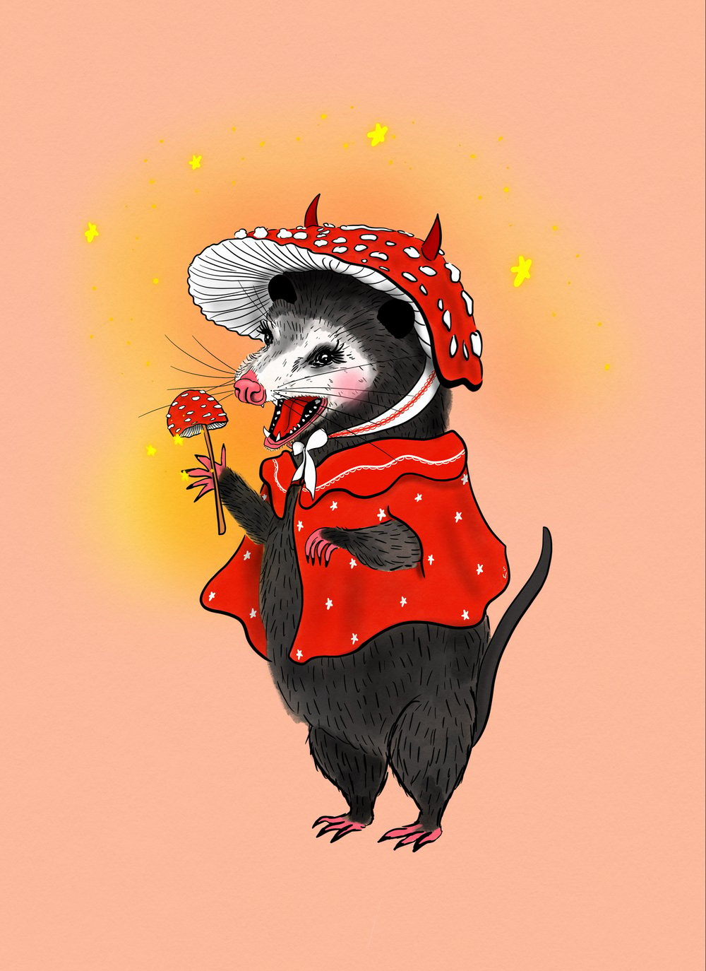 Image of Mushroom wizzard possum 