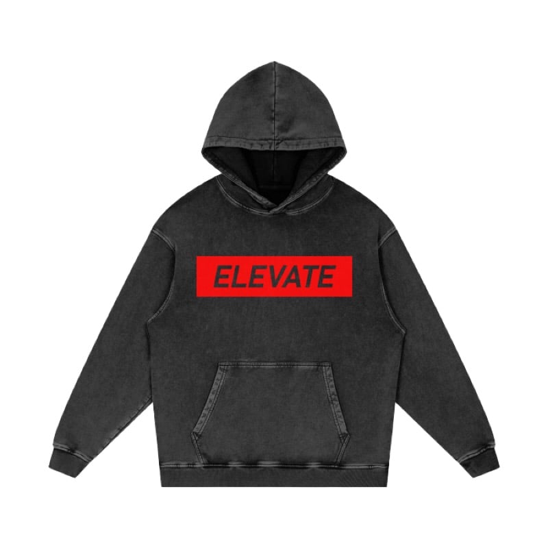Image of Elevate Acid Wash Oversize Hoody