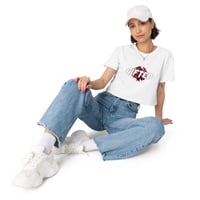 Image 1 of Kill Love #Gifted Women’s crop top (White)