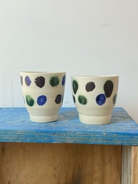 Image 1 of Pair of Polka Dot Cups