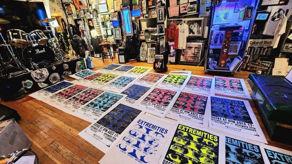 Image of Extremities Newsprint Proof - Advance Posters