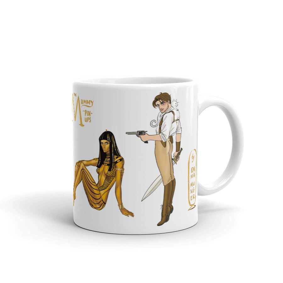 Image of The Mummy '99 Pin-ups Mug #1 ~ Collect 'Em All