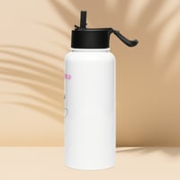 Image 3 of Stainless steel water bottle with a straw lid