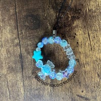🩵 Blue Glass Bead Mix Mini Phone Charm 🧸