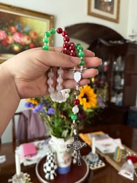 Image 3 of Rosario de San Benito (Glass beads stainless silver) 💗