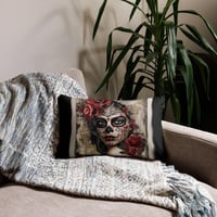 Image 3 of Sugar skull 1 Basic Pillow