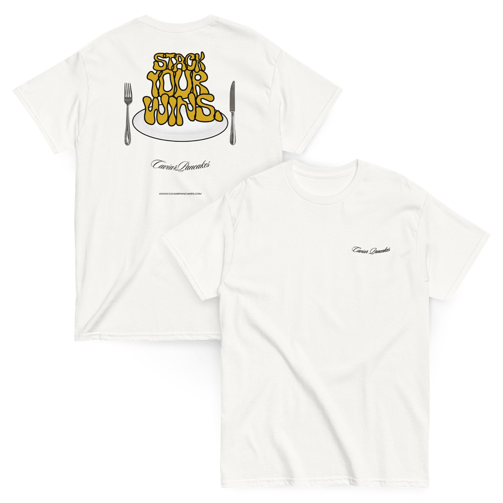 Image of STACK YOUR WINS TEE by Caviar Pancakes