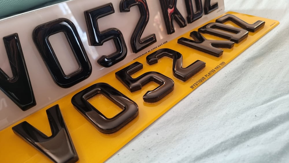 Image of 4D 6MM Gel Number Plates