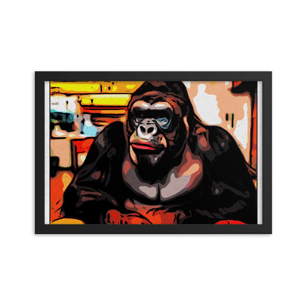 ZEN EXP - Hungry-Rilla Framed photo paper poster