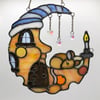 Cheesy Moon & Mouse Suncatcher
