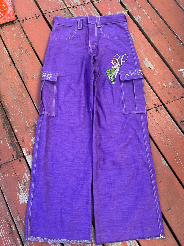 Image of PURPLE SIGNATURE PANTS
