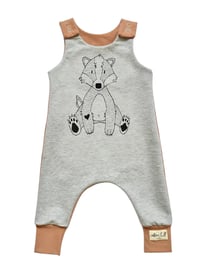 Badger Screen Printed Organic Cotton Romper copy