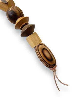 Image of BRANCUSI BAG CHARM / KEYCHAIN : WOOD #2