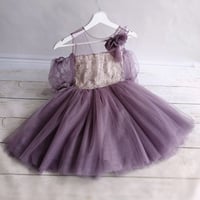 Image 1 of Photography dress - Elvina girl - purple| photo props | 140-146 | tulle dress