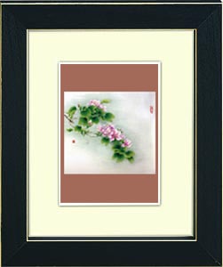 Image of framed print of Chinese Painting on canvas - Spring