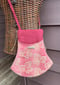 Image of Pink Leaf Tapestry Crossbody Purse