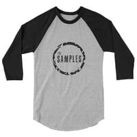 Image 7 of Circle Logo/Unisex 3/4 sleeve raglan shirt- 7 COLORS AVAILABLE