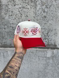 Image 1 of PINK BRIM MULTI TONE TORONTO BLUEJAYS A FRAME CUSTOM