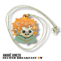 Image 1 of SECOND BREAKFAST NECKLACE 🧡🖤