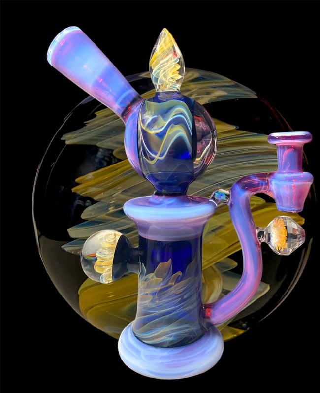 King Leo glass x Mikecglass orbital collab 