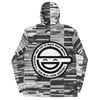 Unisex "LaUgHiNg MaN" Black and White Static GITS windbreaker 