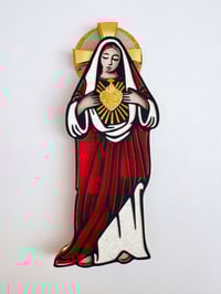 Image 2 of Sagrado Corazon de Maria Metal Diecut 