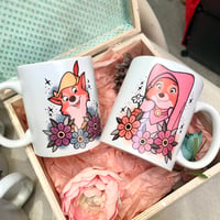 Image 1 of Lot Robin de bois et Marianne 2 mugs