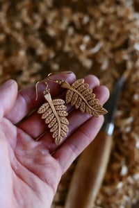 Image 7 of • Fern leaf Earrings • 