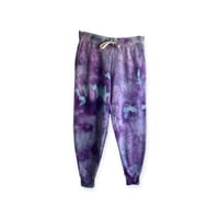 Image 5 of L Ladies/Junior's Sweatsuit Set in Purple Haze Ice Dye