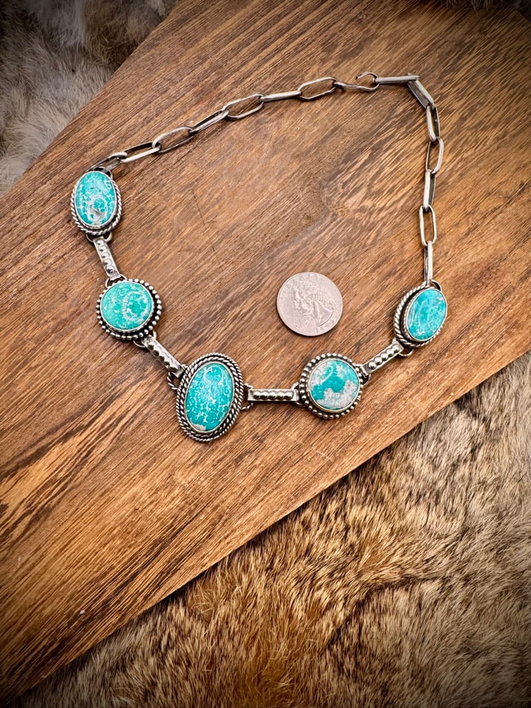 Image of White Water Turquoise Choker