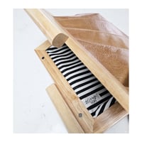 Image 3 of Caramel Leather & Timber Clutch