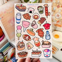 Image 1 of Japanese Food Sticker Sheet