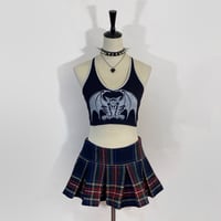 Image 4 of Hand Printed Gargoyle Halter Top