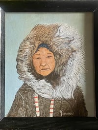 Image 3 of Inuit Acrylic Portrait